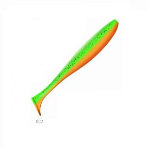 Силиконовая приманка ZUB-IZI 140 мм (цвет 022)  зелено-оранжевый