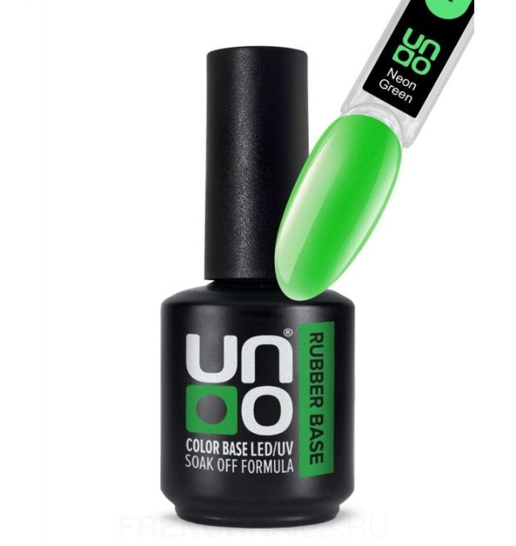 UNO, Color Rubber Base Neon Green 12 г