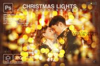 [designbundles] Фотоналожения Рождественские огоньки боке / Christmas lights photoshop overlay, Sparkler overlay bokeh