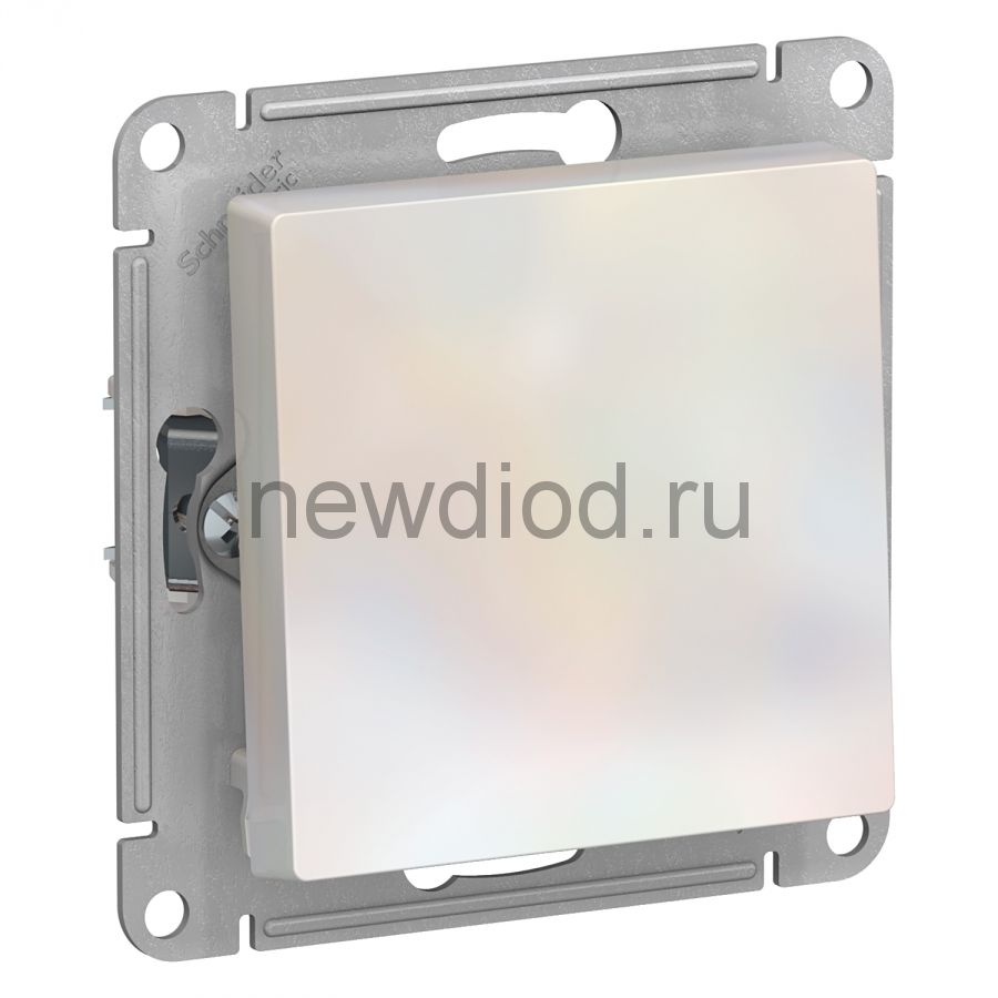 ATLASDESIGN Нажимная КНОПКА, сх.1, 10АХ, механизм, ЖЕМЧУГ