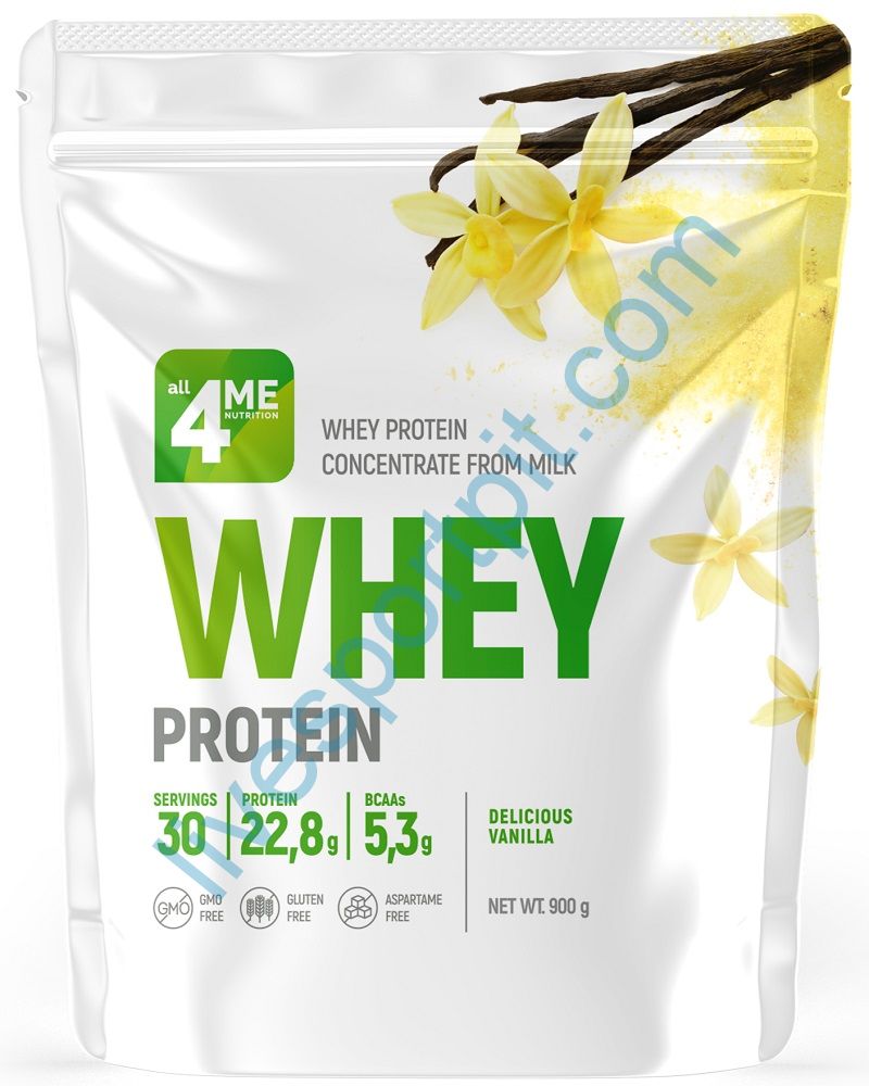 Сывороточный протеин WHEY Protein 900 г 4Me Nutrition Ваниль