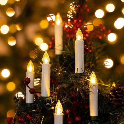 Рождественские Свечи на елку 20 шт 22824