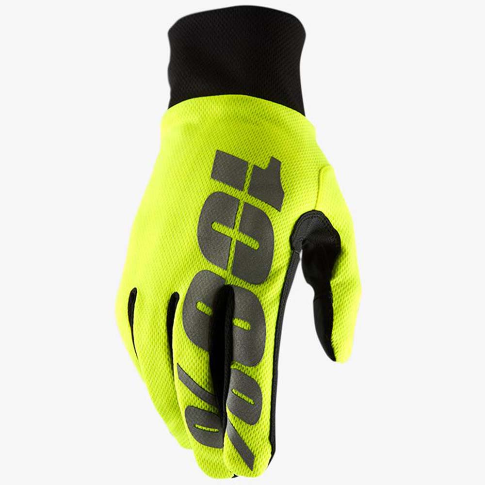 100% Hydromatic Neon Yellow перчатки для мотокросса и эндуро