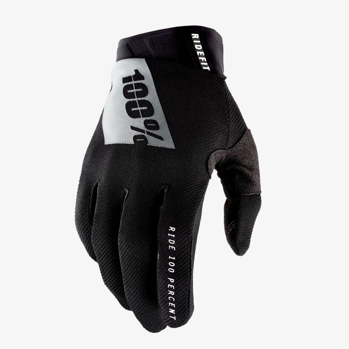100% Ridefit Glove Black/White перчатки для мотокросса и эндуро