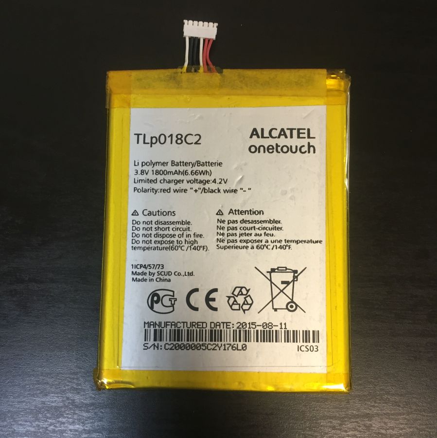 Аккумулятор Alcatel 6033 OneTouch Idol Ultra (TLP018C2) Оригинал