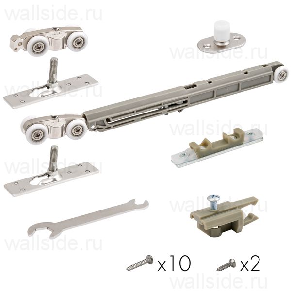 Комплект роликов для раздвижных дверей Comfort - PRO SET 3 /soft close+roller/ 80 (CFA170B)