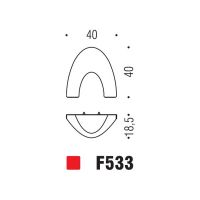 Ручка Colombo Design F533 матовый черный схема