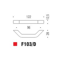 Ручка-скоба Colombo Design F103D схема
