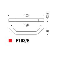 Ручка-скоба Colombo Design F103E схема