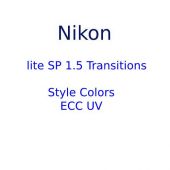 Nikon Lite SP 1.5 Transitions Style Colors  ECC UV