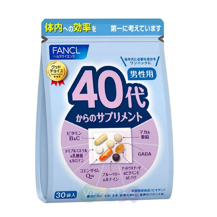Fancl Комплексные витамины для мужчин от 40 до 50 лет, 30 дней
