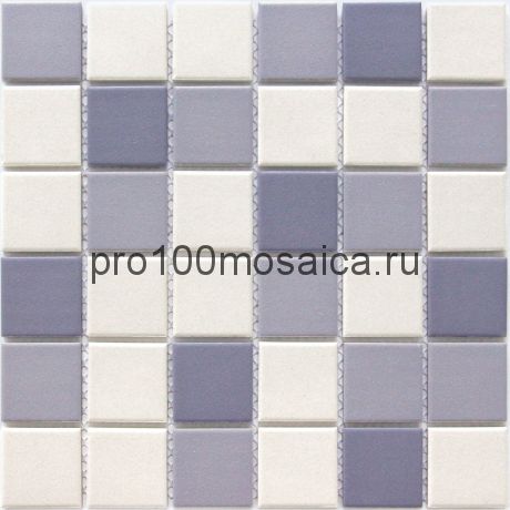 Мозаика из керамогранита неглазурованная с прокрасом в массе Aquario 30,6х30,6х0,6 см (чип 48х48х6 мм)