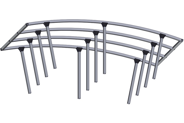 Комплектующие для опорной конструкции стола для текбола  ODA-L