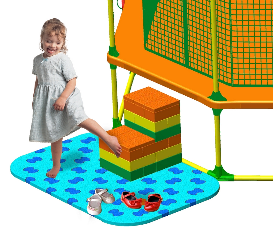 Puzzle Playground для батутов 100 х 150 см