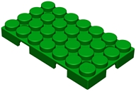 Элемент платформы GigaBloks 10" 7 х 4 зеленый