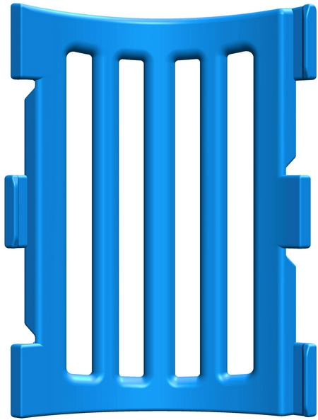 Панель модульного манежа угловая синяя