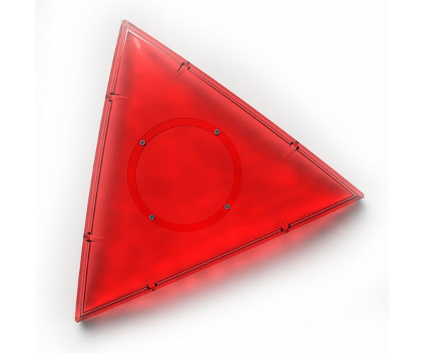 Деталь геокупола 3 м C красный прозрачный