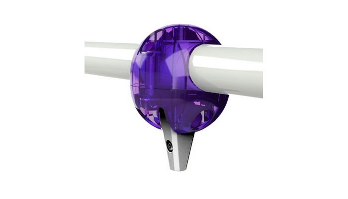 Подшипниковая система качания с креплением на трубу 76 мм макс 600 кг фиол прозрачный