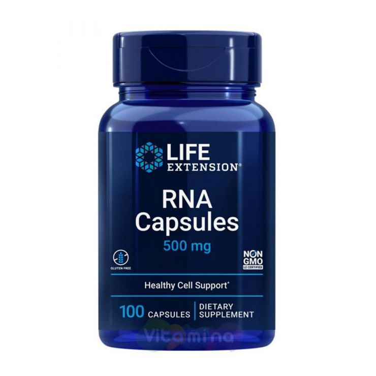 Life Extension Рибонуклеиновая кислота RNA Capsules 500 мг, 100 капс