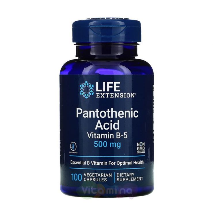 Life Extension Пантотеновая кислота Pantothenic Acid, 100 капс