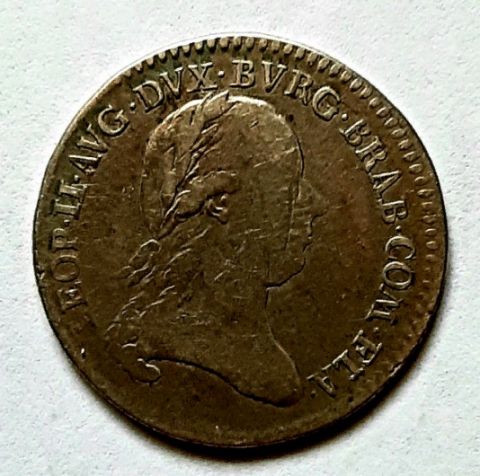 медаль жетон 1791 Брабант Австрия Леопольд II Коронация Редкость