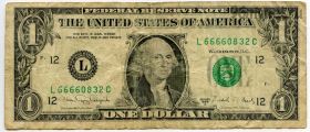 США 1 доллар 1988