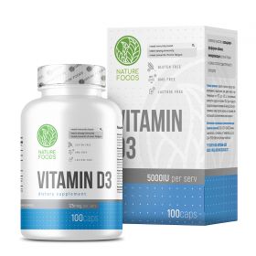 Nature Foods Vitamin D3 5000IU 100 caps