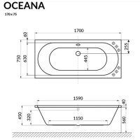 схема Excellent Oceana 170х75