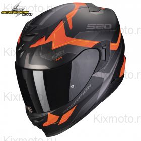 Шлем Scorpion EXO-520 Evo Air Elan, Чёрно-оранжевый матовый