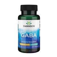 SWANSON Гамма-аминомасляная кислота 500 мг Gaba - High Potency, 100 капс
