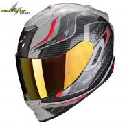 Шлем Scorpion EXO-1400 Evo Air Attune, Серо-чёрно-красный