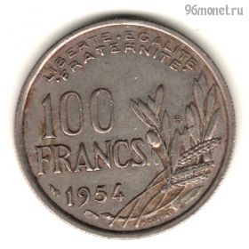 Франция 100 франков 1954 B
