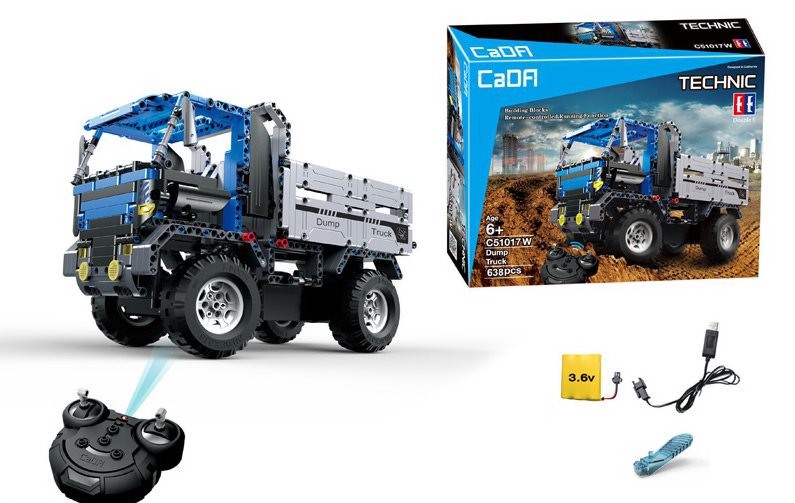 Конструктор радиоуправляемый CADA Technic Dump Truck грузовик самосвал (C51017W)