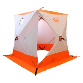 Палатка СЛЕДОПЫТ Куб 1,8х1,8х2,0м Бело-оранжевый PF-TW-02