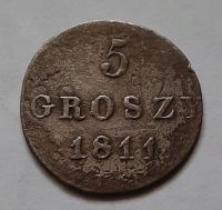 5 грошей 1811 Герцогство Варшавское Польша XF
