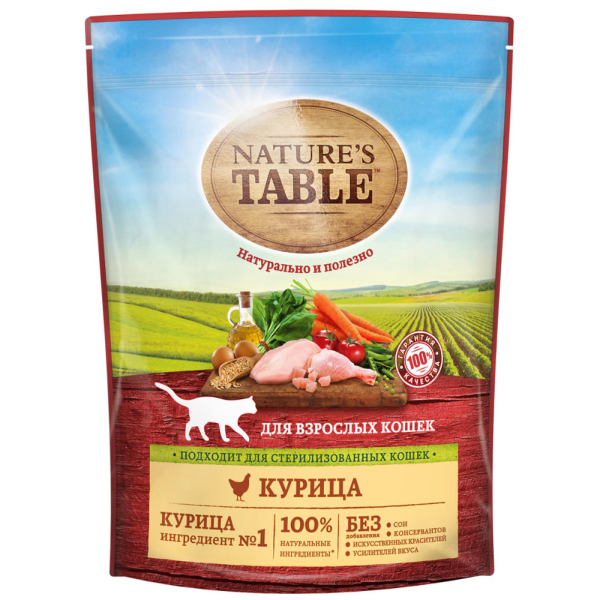 Влажный корм для кошек Nature's Table курица в соусе 85 гр