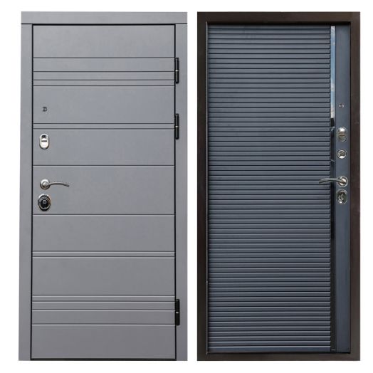 Входная Металлическая Дверь Термодор Termo-door (T.DOOR) Grey line Porte black