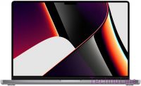 16.2" Ноутбук Apple Macbook Pro Late 2021 3456×2234, Apple M1 Pro, RAM 16 ГБ, SSD 512 ГБ, Apple graphics 16-core, macOS, MK183, серый космос, английская раскладка