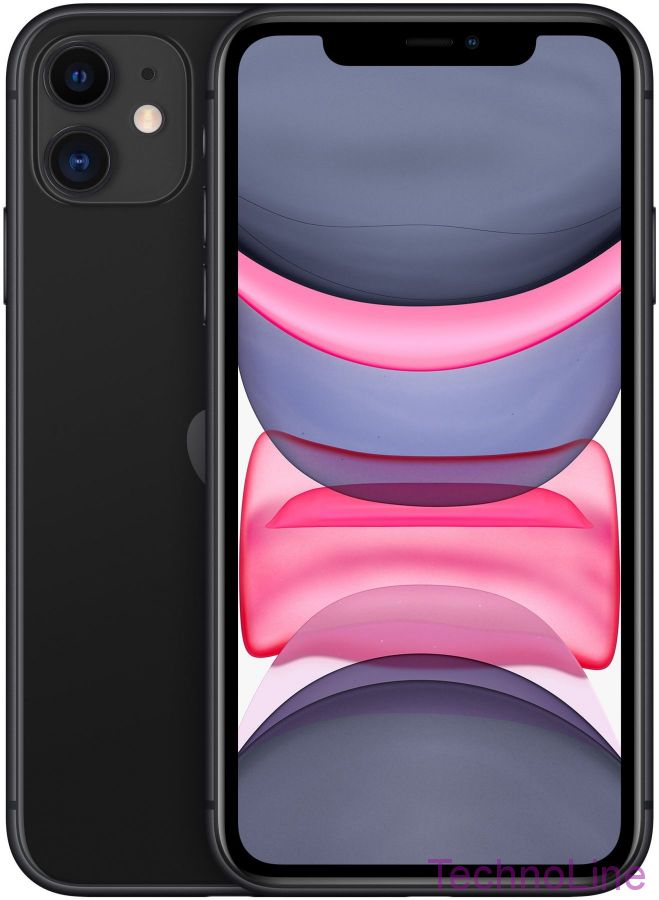 Смартфон Apple iPhone 11 64 ГБ, Dual: nano SIM + eSIM, черный EU