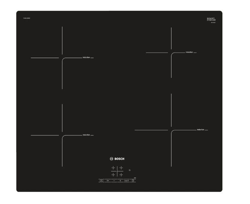 Индукционная варочная панель Bosch PUE611BB2E, черный