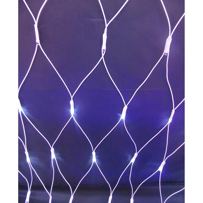 Электрическая гирлянда LED МК-19130 Сетка, белый, холодный 2*2м, 8 режимов