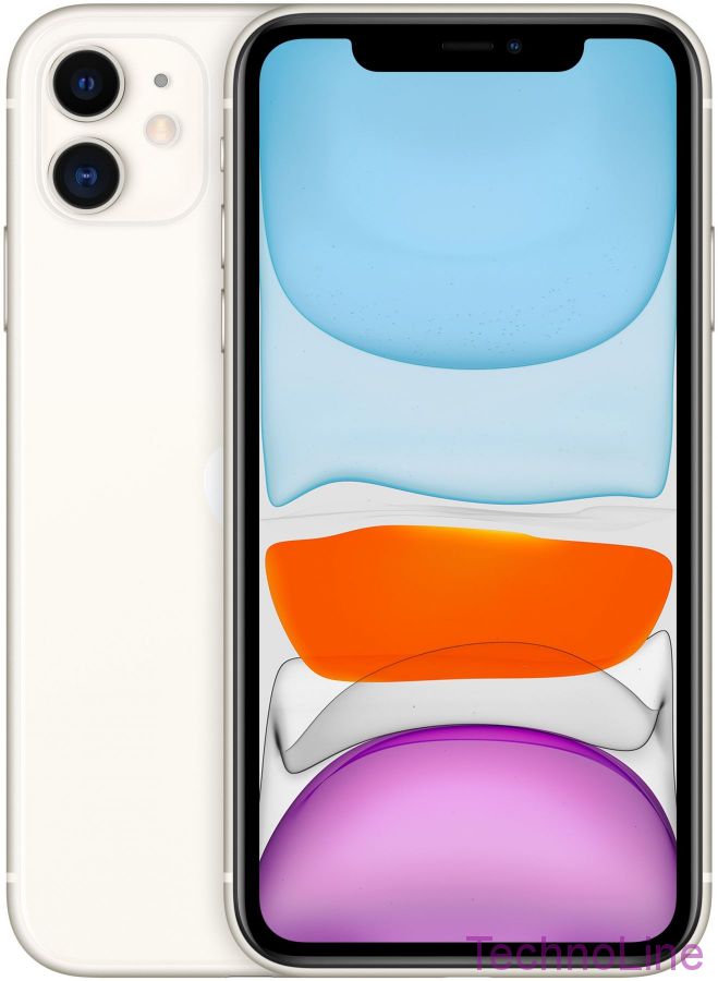 Смартфон Apple iPhone 11 64 ГБ, Dual: nano SIM + eSIM, белый EU