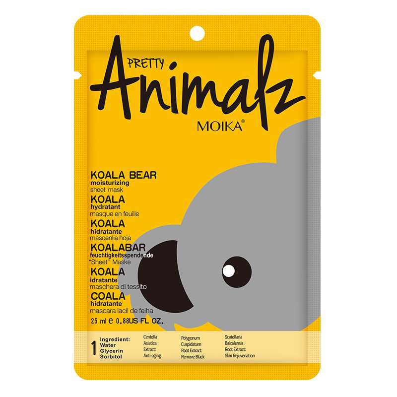 Маска тканевая с растительными экстрактами и мочевиной MOIKA - Koala Bear Animal Mask.(11771)