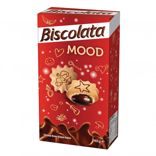 Бисквит Biscolata Mood с шоколадной начинкой 40 г
