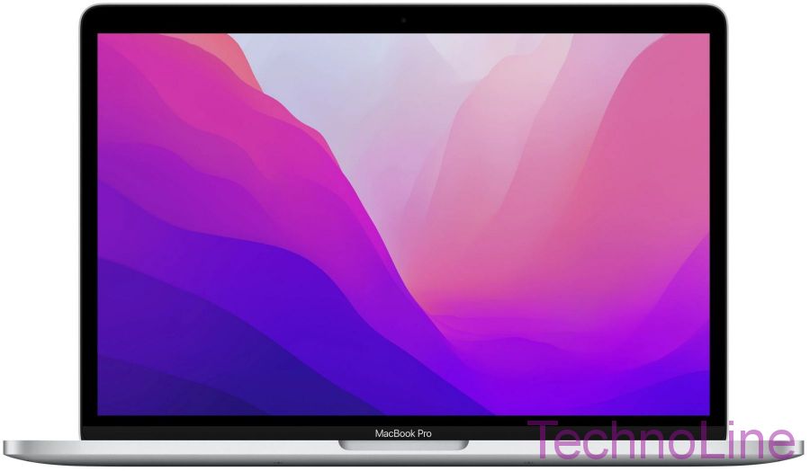 13.3" Ноутбук Apple MacBook Pro 13 2022 2560x1600, Apple M2, RAM 8 ГБ, SSD 256 ГБ, Apple graphics 10-core, macOS, MNEP3LL/A, серебристый, английская раскладка