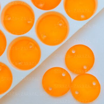 Пришивные Стразы Fluo_Orange Риволи 12 мм