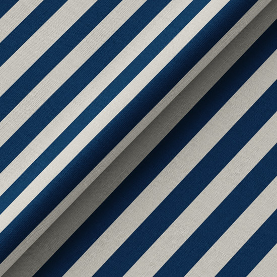 Полулён - Синие и белые полосы 50х36 см limit