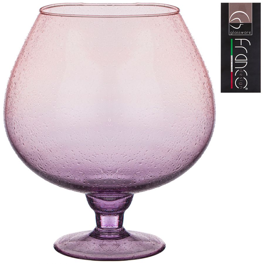 Ваза napolion "Violet pink drops" h=26см