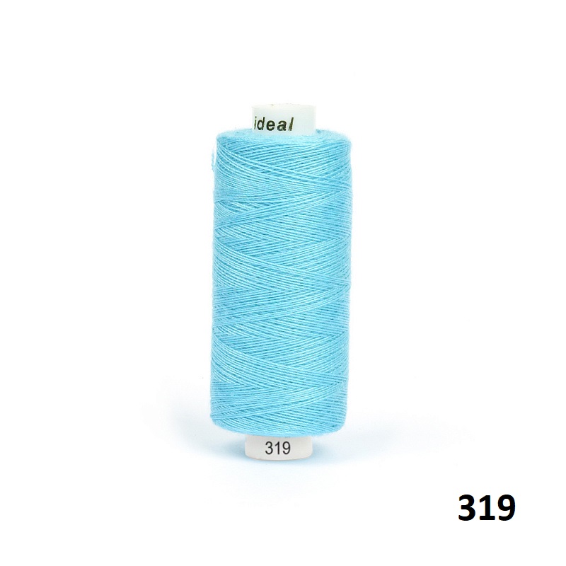 Швейная нить универсальная IDEAL 366 метров Разные голубые и синие оттенки 40/2.IDEAL. Голубые