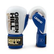 Боксерские перчатки Green Hill BGL-2246 Legend бело-синие 10 oz